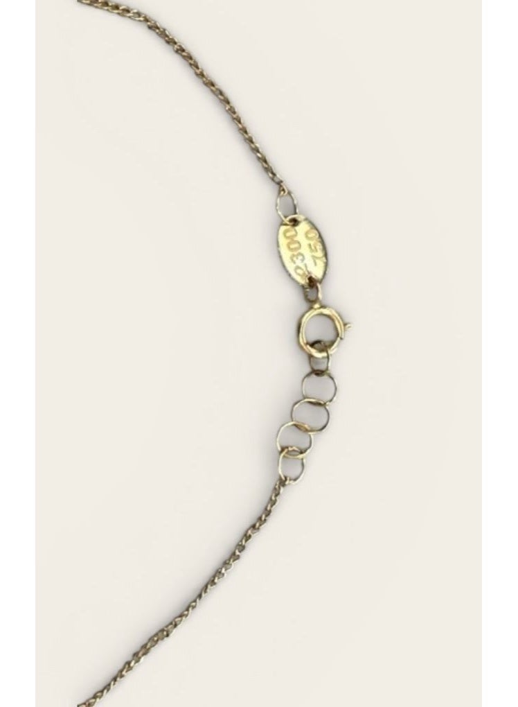 Ruby Art Gold Trendy 18K Pure Gold Anklet with Emerald, Adjustable Fit and Premium Finish, 1.46 Gram - Image 3